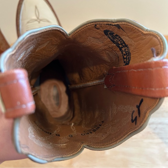 Lucchese 2000 Series Women’s 6B Western Boots T1521KD Parched Wheat Goat 2003 - Picture 15 of 16